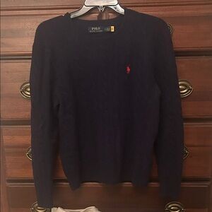 Polo by Ralph Lauren Men's Dark Blue Crewneck Sweater